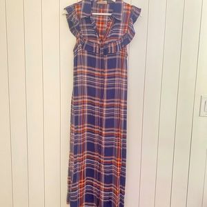 Universal thread plaid maxi dress